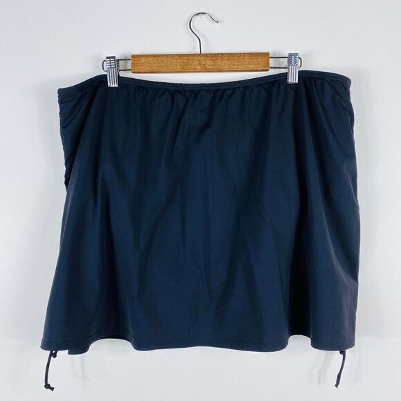 Lands End Plus Size 22 Swim Skirt Bottoms Black - Picture 2 of 5